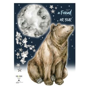 Mr. Bear gyerek falmatrica medvemotívummal - Dekornik