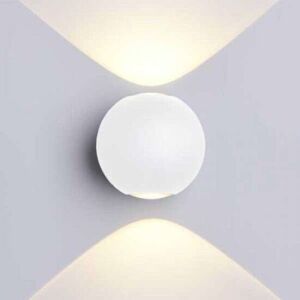 OPTONICA LED design fali lámpa, fehér /6W/90°/110*93mm/nappali fe