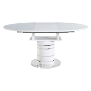 Étkezőasztal kinyitható, fehér magas fény HG, ZAMON