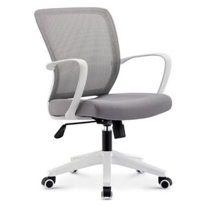 Irodai szék, szürke/fehér, GLAM