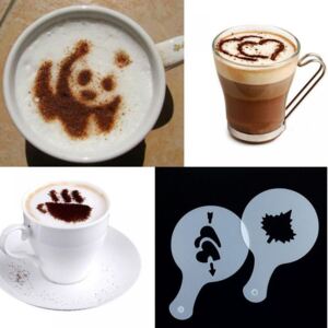 16 Darabos kávé és Cappuccino díszítő készlet