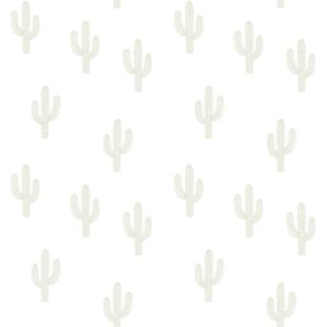 Zöld kaktuszos tapéta gyerekszobába, Lilipinso