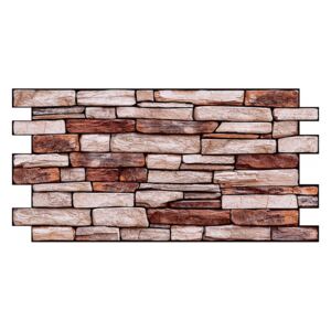 Brown Stone Slate PVC falpanel (960 x 480 mm - 0,47 m2)