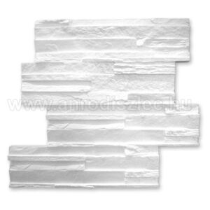 ANRO - Kőhatású dekorlap (48 cm x 13 cm EPS panelek) fehér