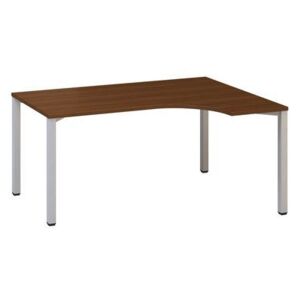 Alfa 200 ergo irodai asztal, 180 x 120 x 74,2 cm, jobbos kivitel, dió mintázat, RAL9022