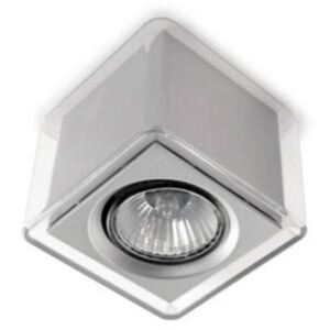 Leds-C4 LEDBOX 15-4716-03-M2 Mennyezeti spot lámpa metál szürke átlátszó 1xGU10 max. 35W 9x9x7,3 cm