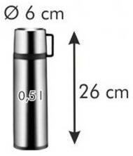 Tescoma CONSTANT termosz palack pohárral, 0,5 l, rozsdamentes acél