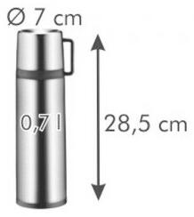 Tescoma CONSTANT termosz palack pohárral, 0,7 l, rozsdamentes acél