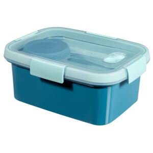 Ételtartó doboz evőeszközökkel Smart TO GO 1,2L Kék