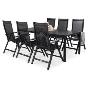 Asztal és szék garnitúra VG4211 Fekete