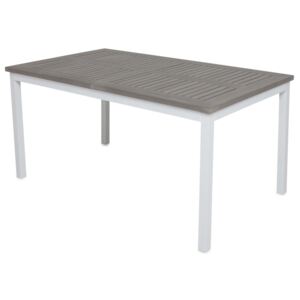 Kültéri asztal VG4451 Fehér + szürke