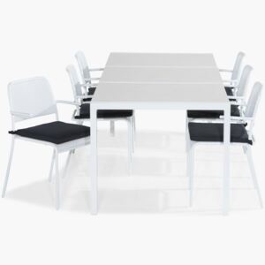 Asztal és szék garnitúra VG6204, Párna színe: Fekete