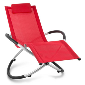 Blumfeldt Chilly Billy, piros, kerti relax szék, alumínium