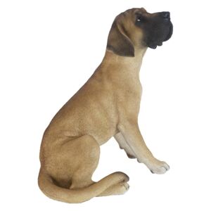 Ülő német dog kutya szobor, XL