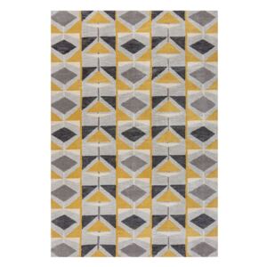 Kodiac szürke-sárga szőnyeg, 120 x 170 cm - Flair Rugs