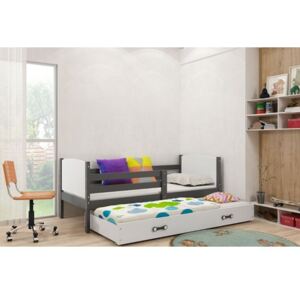 Výsuvná dětská postel TAMI 190x80 cm Bílá Borovice