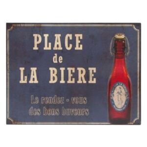 Place De La Biere fém dekorációs tábla - Antic Line