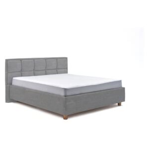 Karme világoskék kétszemélyes ágy ágyráccsal és tárolóhellyel, 180 x 200 cm - AzAlvásért