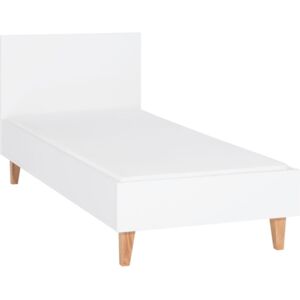 Concept fehér egyszemélyes ágy, 90 x 200 cm - Vox