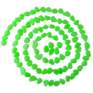 ISO Fénylő díszítő kövek 100 db - zöld, 8766