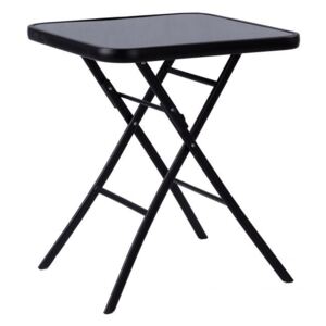 ModernHOME Kerti összecsukható asztal 60 x 60 cm fekete, SC-091A