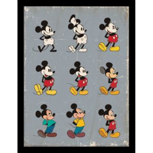 Mickey Mouse - Evolution Keretezett Poszter