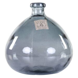 Üveg váza, szürke - BULLE DE SAVON