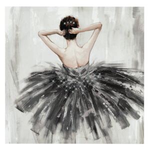 Falikép, 48x48 cm barna hajú balerina - BALLERINE