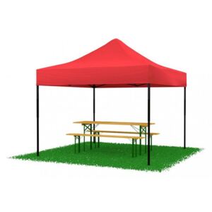 Összecsukható sátor 3x3 piros SQ LITE Nožnicový stan bez doplnkov