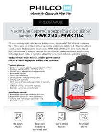 Philco PHWK 1700 elektromos Vízforraló 2200W #inox