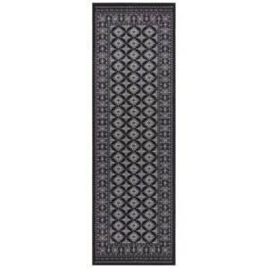 Sao Buchara fekete szőnyeg, 80 x 250 cm - Nouristan