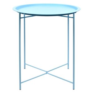 Türkiz összecsukható kerti asztal acélból, 46 x 46 x 52 cm - Escchert Design