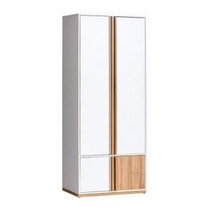 2-ajtós szekrény, dió select|fehér, KNOX E1