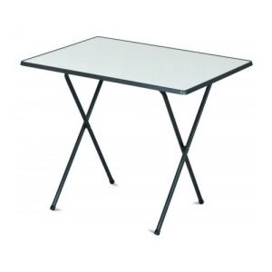 Kerti camping asztal SEVELIT 60 x 80 cm - antracit|fehér