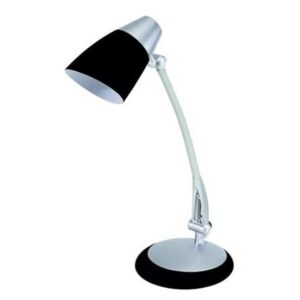 Asztali lámpa, kompakt fénycső, 15 W, ALBA Fluofit, fekete (VFLUOFITN)