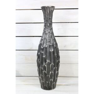 Kerámia váza ezüst-szürke (m. 51 cm) méret