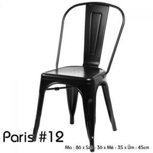 Paris 12 szék fekete