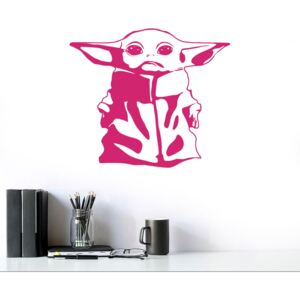 Falmatrica GLIX - Baby Yoda Rózsaszín 40x35 cm