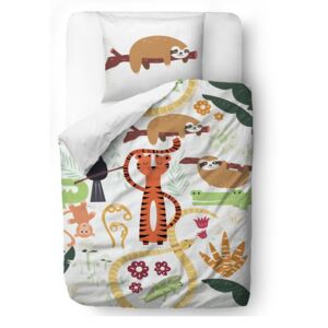 Rain Forest Animals gyerek pamut ágyneműhuzat, 100 x 130 cm - Mr. Little Fox