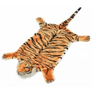Barna plüss tigris szőnyeg 144 cm
