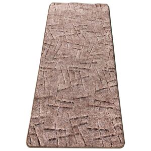 Szegett szőnyeg 100x200 cm – Barna színben vonal mintával
