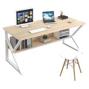 TARCAL fehér és barna mdf íróasztal