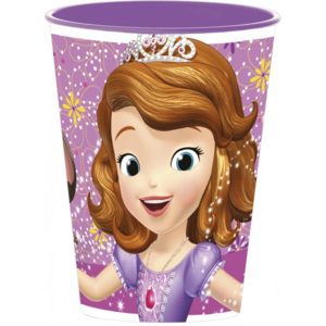 Disney Szófia műanyag pohár lila
