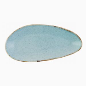 Lunasol - Sand ovális tányér türkiszkék 25 cm – Gaya (451962)