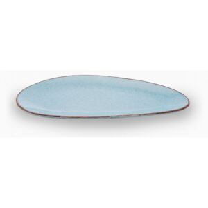 Lunasol - Sand ovális tányér türkiszkék 30 cm – Gaya (451961)