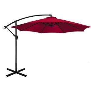 Függő napernyő, (2,7 m, piros)