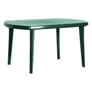ELISE Kerti asztal 137 x 90 x 73 cm Sötétzöld