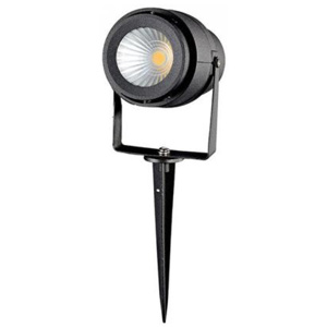 V-TAC Leszúrható LED reflektorlámpa 12 Watt - meleg fehér fekete, IP65