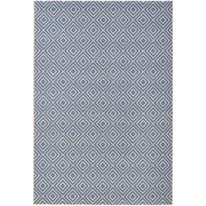 Karo kék kültéri szőnyeg, 200 x 290 cm - Bougari