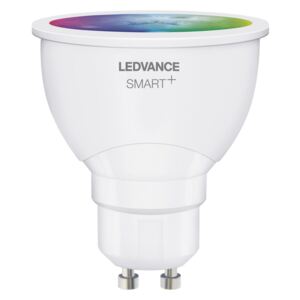 LEDVANCE SMART+ Bluetooth vezérlésű LED fényforrás SPOT GU10 szabályozható 5 W-os változtatható színhőmérséklet: fehér / RGBW 2700-6500 K 350 lm IP20 20 000 óra GU10 hangvezérelhető 4058075485334